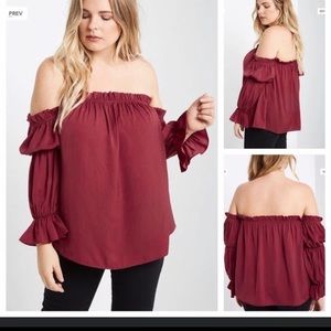 Loved Boutique Off the Shoulder Shirt